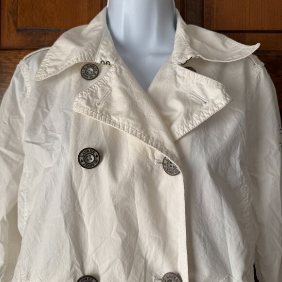 LRL Lauren Jeans Co. White Double-Breasted Jacket Medium - Picture 2 of 16